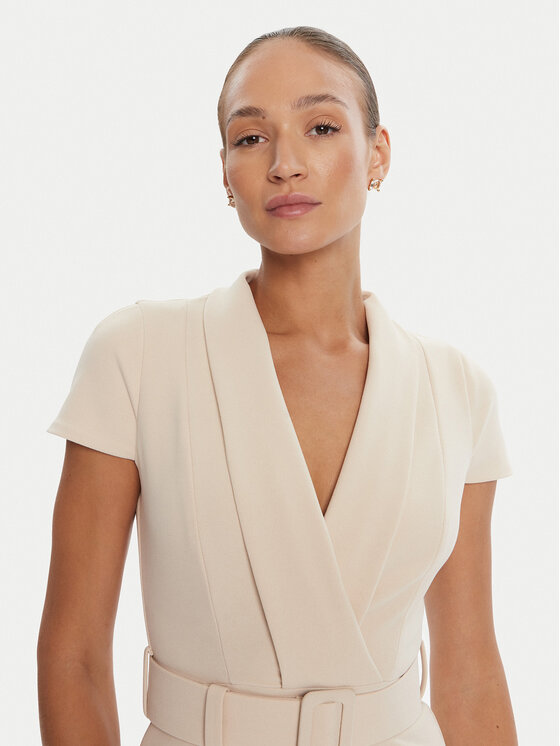 Rinascimento Rinascimento Rochie cocktail CFC0125582003 Bej Slim Fit