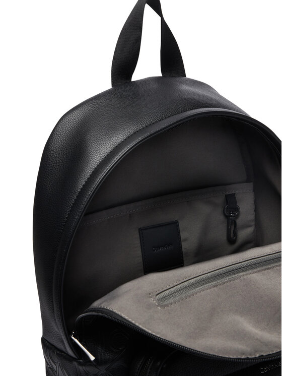 Calvin Klein Calvin Klein Plecak Emblem Aop Deboss Round Backpack LV04D3560G Czarny