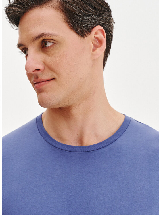 Pako Lorente Pako Lorente T-Shirt P25SF-TT-003 Granatowy Regular Fit