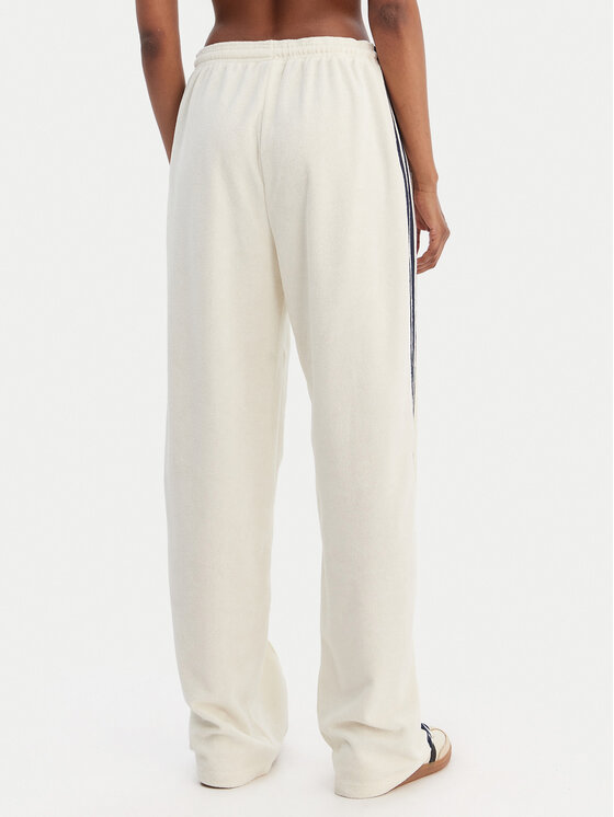 adidas adidas Melegítő alsó Terry Towel Firebird KQ6663 Ekru Loose Fit