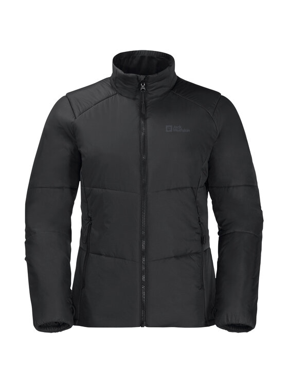 Jack Wolfskin Jack Wolfskin Kurtka przejściowa Bergland INS Hoody W Czarny Regular Fit