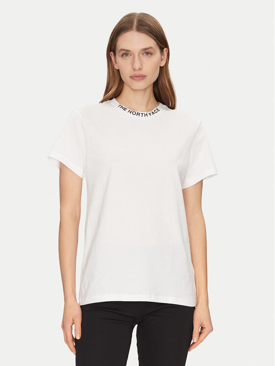 The North Face The North Face T-Shirt Zumu NF0A87DJ Biały Relaxed Fit