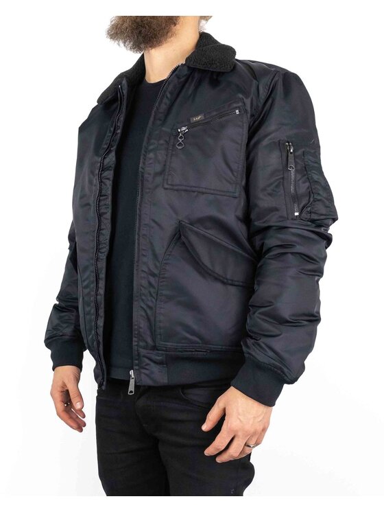 Lee Lee Giacca di transizione FLIGHT JACKET Nero Regular Fit