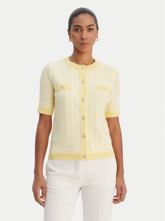 Morgan Morgan Kardiganas 261-MIRES Rožinė Slim Fit