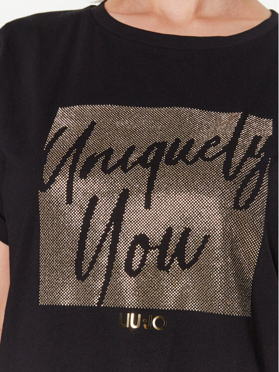 Liu Jo Liu Jo T-Shirt WA3277 JS923 Černá Relaxed Fit