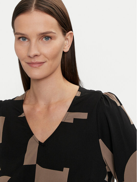 Fransa Fransa Μπλουζάκι Natali 20614110 Καφέ Regular Fit