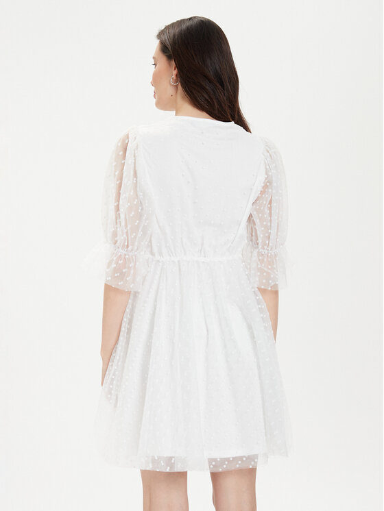 Gina Tricot Gina Tricot Koktel haljina 22963 Bijela Regular Fit