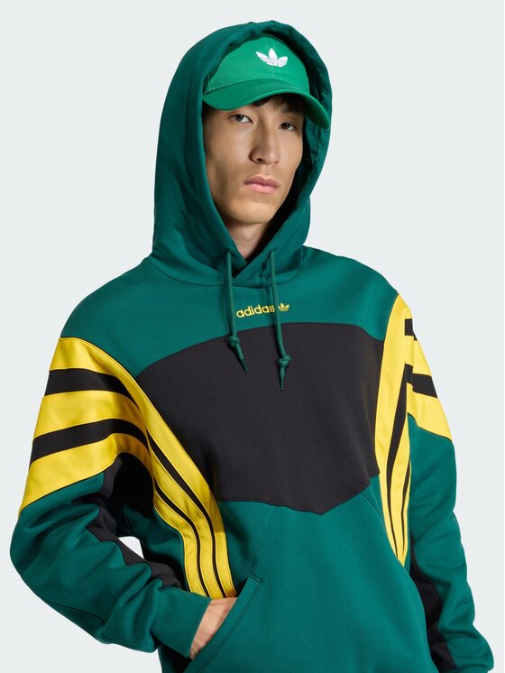 adidas adidas Bluza Originals SANTIAGO HD Zielony Loose Fit