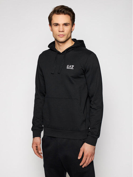 EA7 Emporio Armani EA7 Emporio Armani Mikina 8NPM04 PJ05Z 1200 Černá Regular Fit