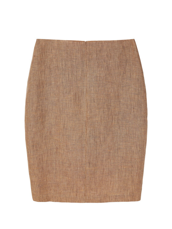 TATUUM TATUUM Midi sukně MONOLI Béžová Close Fit