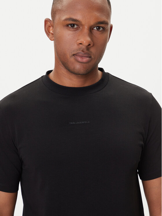 KARL LAGERFELD KARL LAGERFELD Marškinėliai 755051 554235 Juoda Regular Fit