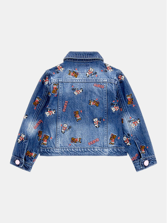 Guess Guess Traper jakna Rigid Denim K4RL01 D45E0 Plava Regular Fit