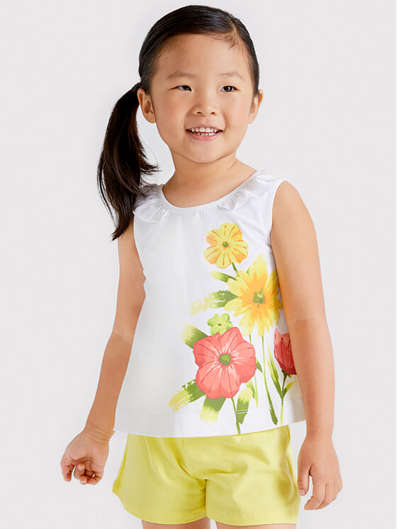 Completo top e pantaloncini 3283 Multicolore