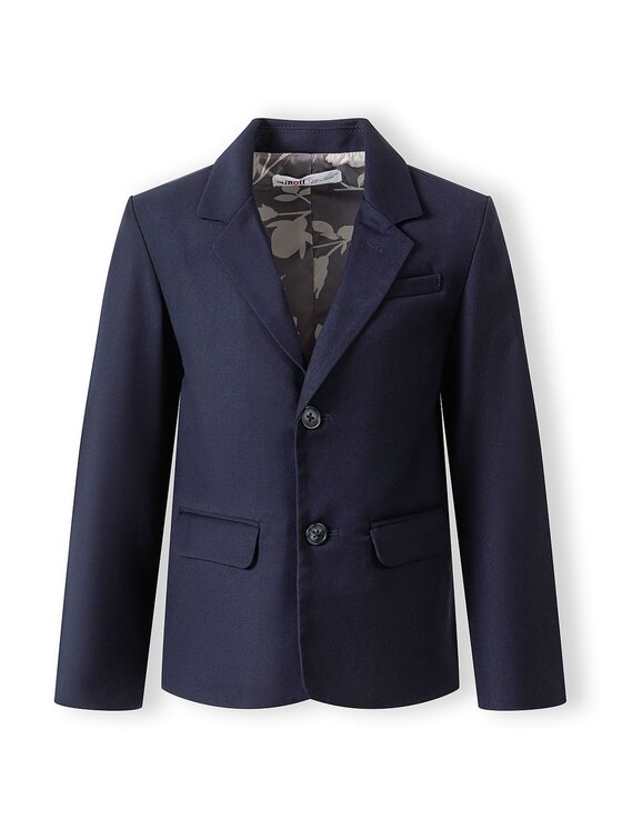 minoti minoti Marynarka 29FORMAL251 Granatowy Regular Fit