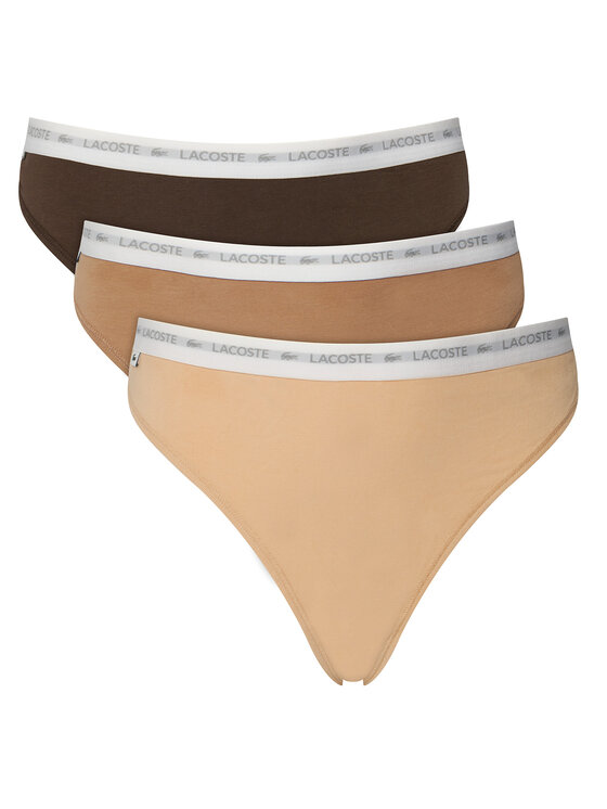 Lacoste Lacoste Set di perizomi 8F1341 Multicolore