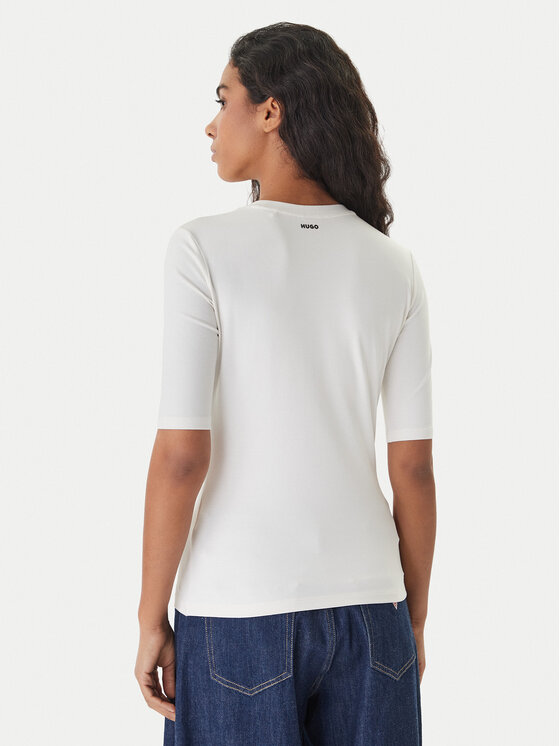 HUGO HUGO T-shirt Darnelia 50515019 Bianco Slim Fit