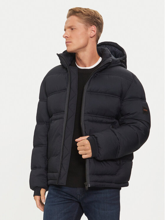 Boss Vatovaná bunda Okobra1 50535994 Tmavomodrá Relaxed Fit