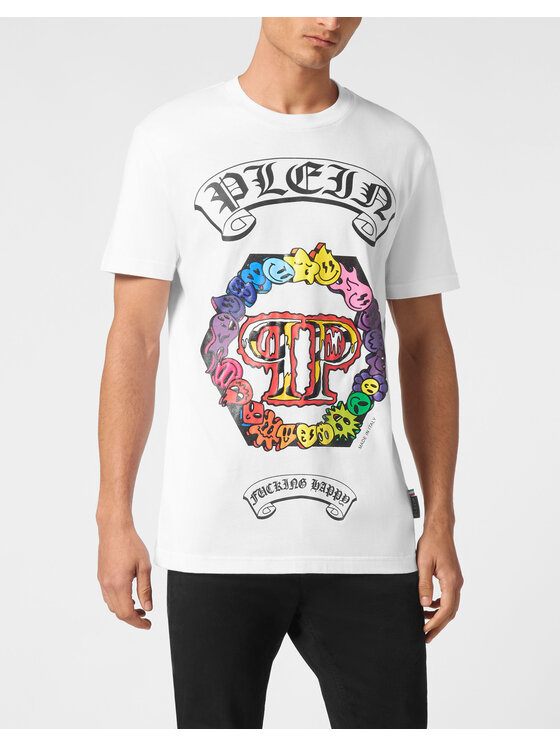 PHILIPP PLEIN PHILIPP PLEIN T-shirt 22225 Bianco Regular Fit