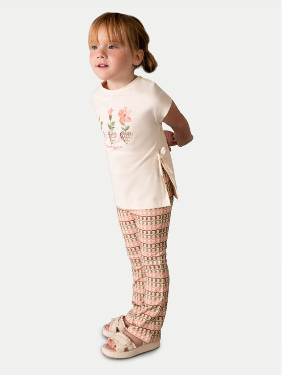 Mayoral Mayoral Top és leggings szett 3728 Bézs Regular Fit