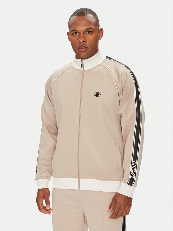 Guess Mikina Z5YQ21 KCRU2 Béžová Regular Fit