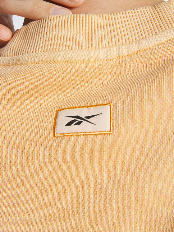 Reebok Reebok Majica dugih rukava Reebok Classics Natural Dye Sweatshirt HS4739 Narančasta Cropped Fit