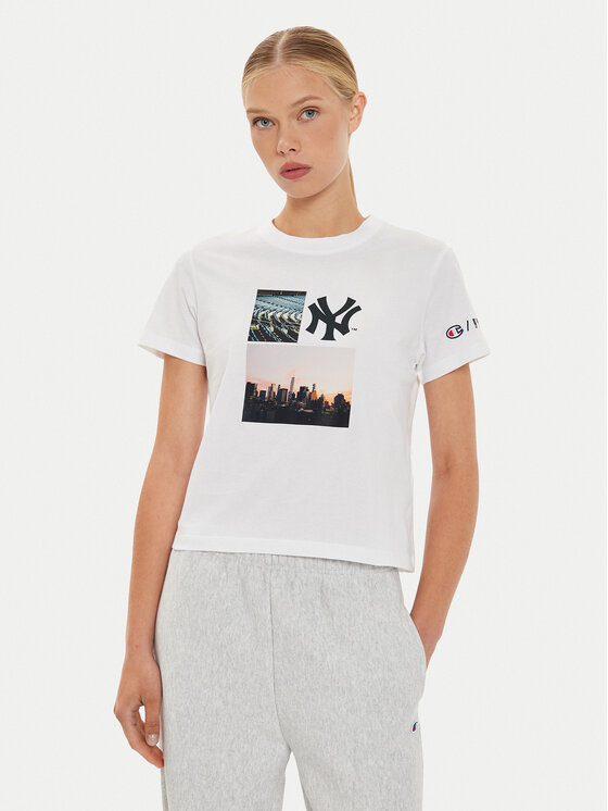 Champion Champion T-shirt League LA Dodgers 116469 Bijela Regular Fit