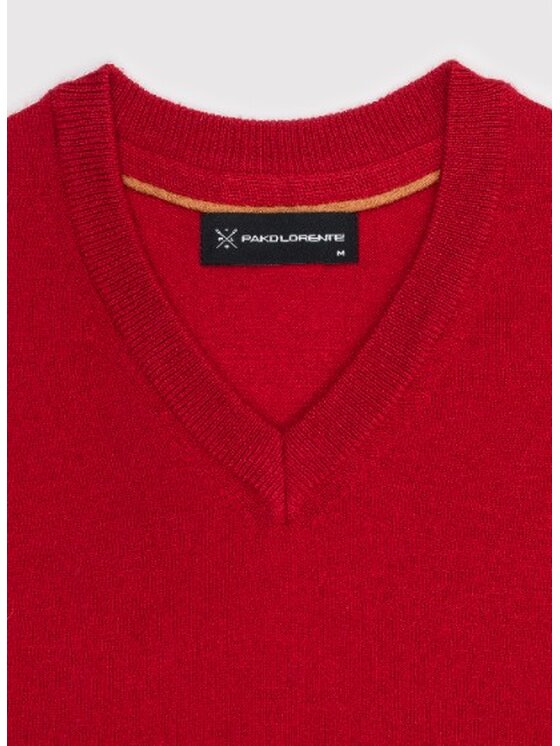 Pako Lorente Pako Lorente Sweter P24WF-2X-015 Czerwony Classic Fit