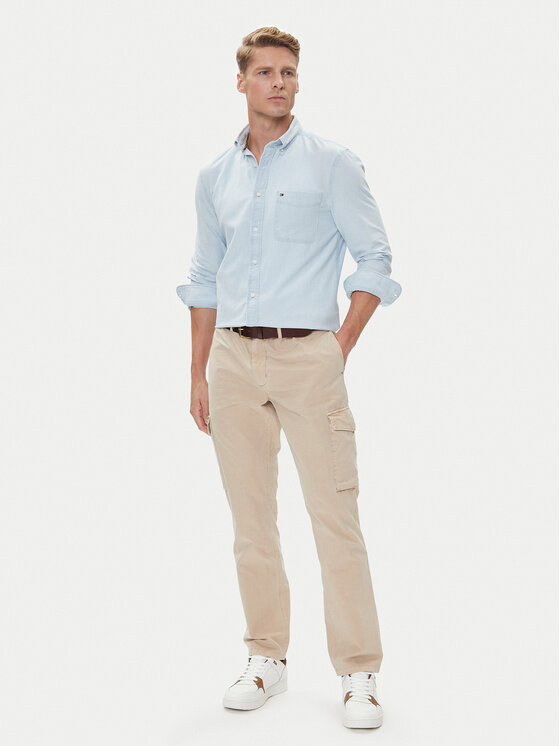 Tommy Hilfiger Tommy Hilfiger Hemd MW0MW39431 Himmelblau Regular Fit