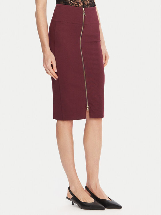 Patrizia Pepe Patrizia Pepe Fustă tip creion 8G0485 A025 Vișiniu Regular Fit