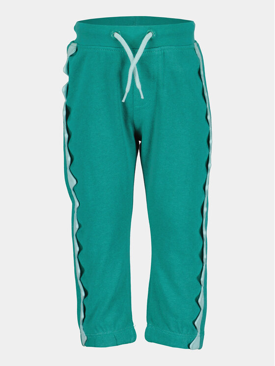 Blue Seven Blue Seven Teplákové kalhoty 938085 X Zelená Regular Fit