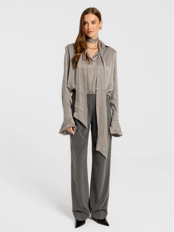 MANDRAGORA MANDRAGORA Pantaloni da donna Gante Grigio Standard Fit