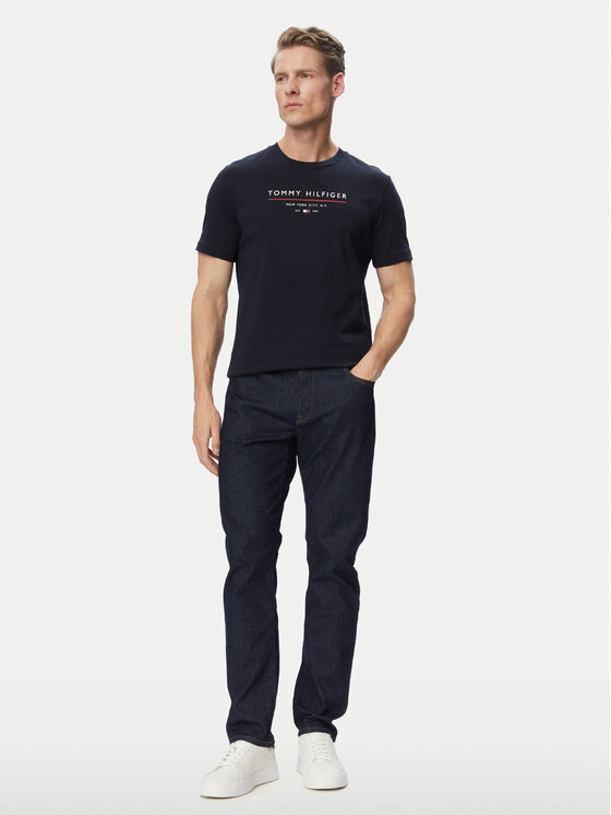 Tommy Hilfiger Tommy Hilfiger T-shirt Brand Love MW0MW44359 Tamnoplava Regular Fit
