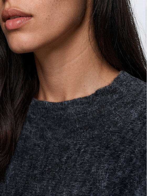 Ombre Ombre Svetr OW-SW-E0063 Šedá Relaxed Fit