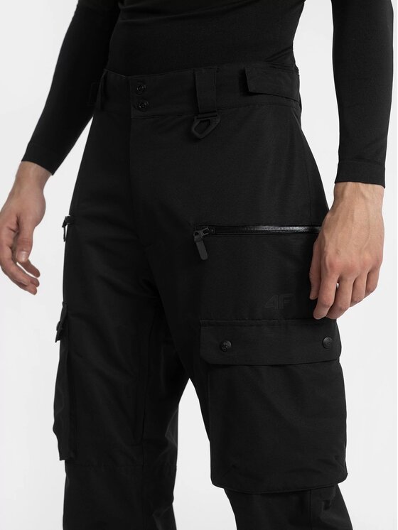 4F 4F Pantaloni da snowboard 4FAW22TFTRM187-20S Nero Regular Fit