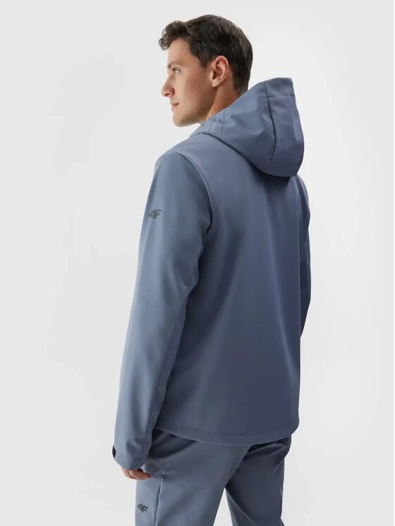 4F 4F Kurtka softshell 4FWAW24TSOFM283-32S Granatowy Regular Fit
