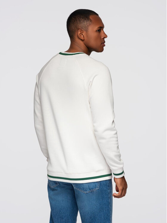 Ombre Ombre Mikina OM-SSNZ-0244 Bílá Regular Fit