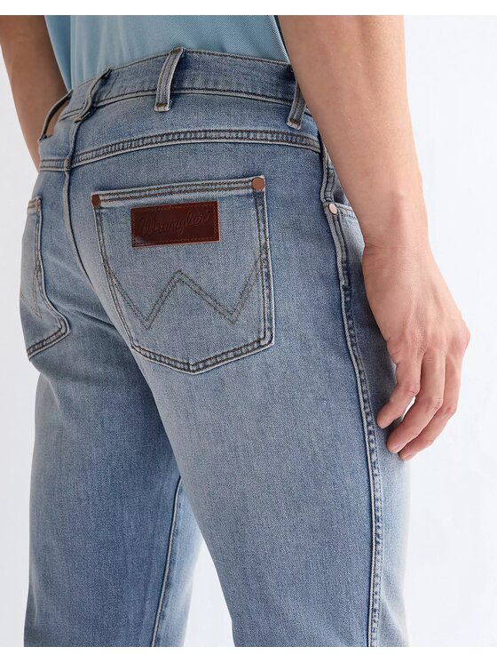 Wrangler Wrangler Jeansy LARSTON Niebieski Slim Fit
