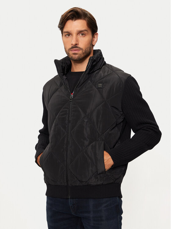 HUGO Hugo Демісезонна куртка Sybon 50524549 Чорний Regular Fit