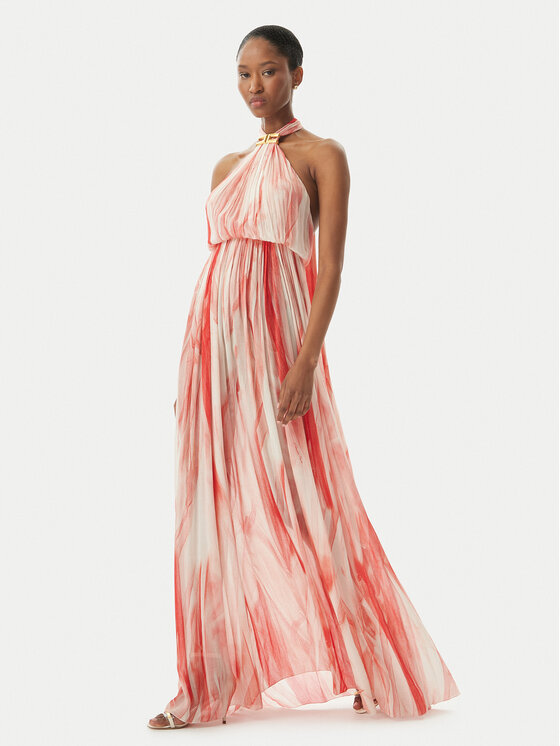 Elisabetta Franchi Elisabetta Franchi Sommerkleid ABR4752E2 CP9 Rot Regular Fit