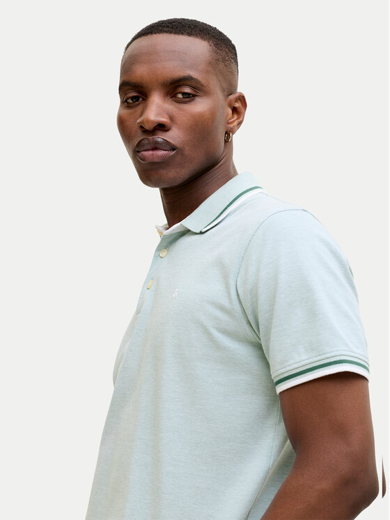 Jack & Jones Jack & Jones Polokošile Paulos 12136668 Světle modrá Regular Fit