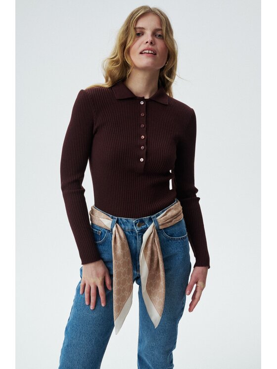 MARI PRETI MARI PRETI Maglione Grace Marrone Regular Fit