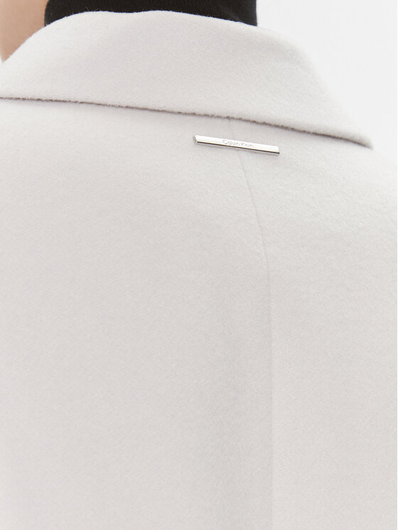Calvin Klein Calvin Klein Wollmantel Essential K20K206877 Écru Regular Fit