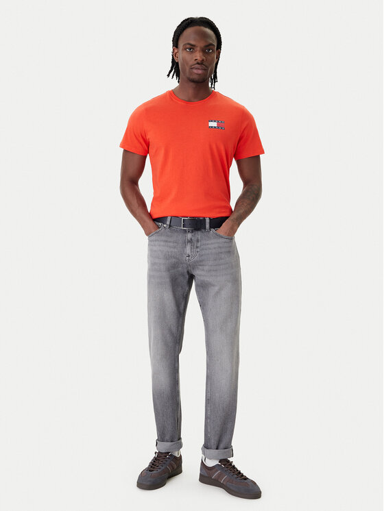 Tommy Jeans Tommy Jeans T-särk Essential DM0DM20740 Oranž Slim Fit