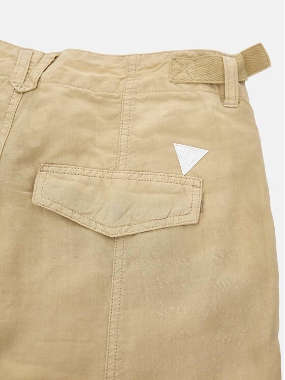 Guess Guess Spodnie materiałowe 164111 Beżowy Slim Fit