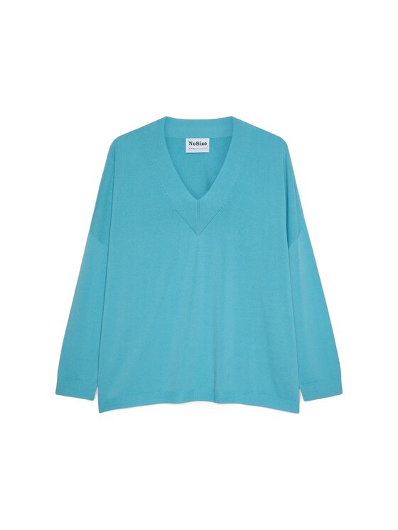 Fiorella Rubino Fiorella Rubino Sweter M248E002270N005 Turkusowy A-Line Fit