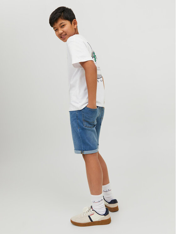 Jack & Jones Junior Jack & Jones Junior Szorty jeansowe 12257395 Niebieski Regular Fit