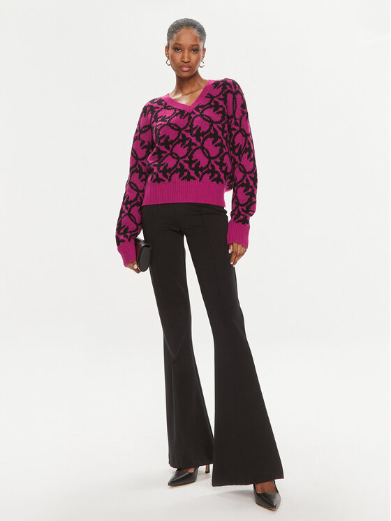 PINKO Pinko Sweter Ovino 101575 A11F Różowy Regular Fit