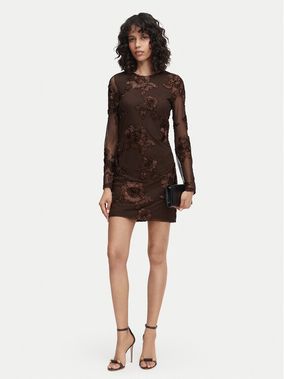 Vero Moda Vero Moda Abito da cocktail VmQuinn 10348613 Marrone Regular Fit