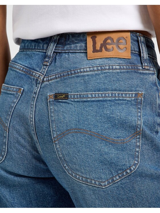 Lee Lee Jeansy Carol Niebieski Mom Fit