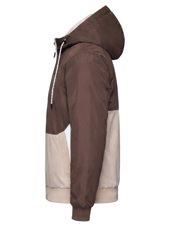 Ombre Ombre Bunda pro přechodné období C584 Hnědá Regular Fit